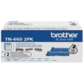 Brother Brother Standard Yield Black Toner Cartridge, 2600 Yield, PK2 TN6602PK